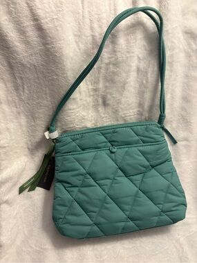 Vera Bradley Original Hipster Quilted Green Shoulder Bag New